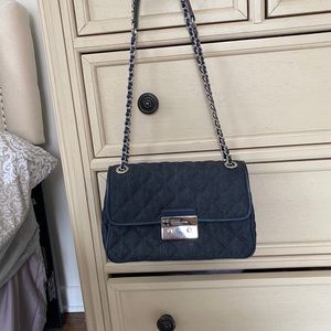 Michael Kors denim shoulder bag